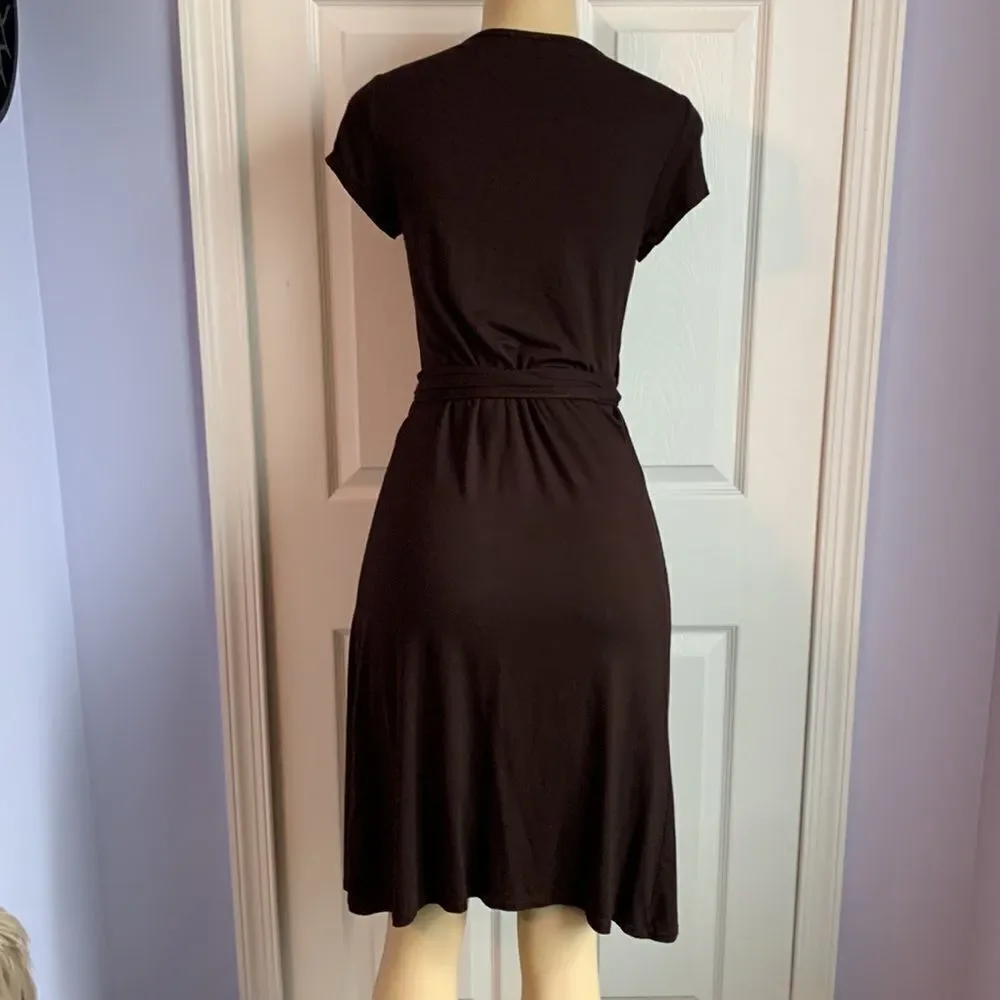 J. Crew Wrap Dress Midi Casual Dressy Party Dinner S Mocha